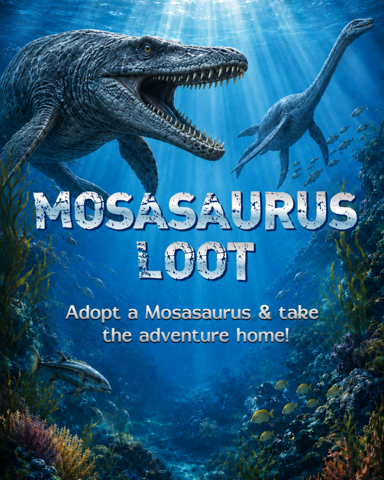 Jurassic Deep Sea dinosaur Table Sign 8x10in party tool preview
